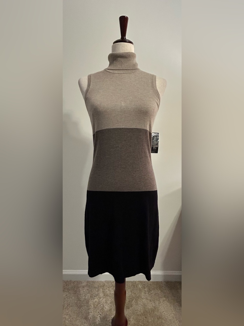 INC International Concepts Colorblock Knit Dress Medium NWT